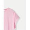 imageSOLY HUX 2024 Open Back Tops for Women Criss Cross Cut Out Tee Backless Casual Short Sleeve Round Neck T ShirtPlain Light Pink