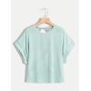 imageSOLY HUX 2024 Open Back Tops for Women Criss Cross Cut Out Tee Backless Casual Short Sleeve Round Neck T ShirtPlain Mint Green