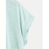 imageSOLY HUX 2024 Open Back Tops for Women Criss Cross Cut Out Tee Backless Casual Short Sleeve Round Neck T ShirtPlain Mint Green