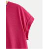 imageSOLY HUX 2024 Open Back Tops for Women Criss Cross Cut Out Tee Backless Casual Short Sleeve Round Neck T ShirtPlain Red Violet