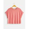 imageSOLY HUX 2024 Open Back Tops for Women Criss Cross Cut Out Tee Backless Casual Short Sleeve Round Neck T ShirtPlain Redwood