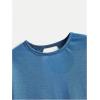 imageSOLY HUX 2024 Open Back Tops for Women Criss Cross Cut Out Tee Backless Casual Short Sleeve Round Neck T ShirtPlain Teal Blue