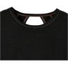 imageSOLY HUX 2024 Open Back Tops for Women Criss Cross Cut Out Tee Backless Casual Short Sleeve Round Neck T ShirtSolid Black
