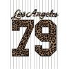 imageSOLY HUX Jersey Shirts for Women Y2k Oversized T Shirt Striped Number Graphic Tees V Neck Half Sleeve Streetwear TopsWhite Leopard