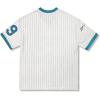 imageSOLY HUX Jersey Shirts for Women Y2k Oversized T Shirt Striped Number Graphic Tees V Neck Half Sleeve Streetwear TopsWhite Letter