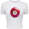 imageSOLY HUX Womens Baby Tees for Women Y2K Graphic Tops Letter Print Short Sleeve Crop Tops 90s TShirt Vintage OutfitWhite Billard