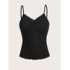 imageSOLY HUX Womens Y2k Floral Print Camisole Fairy Cute Lace Trim Cami Top Coquette Summer Vest TopsSolid Black