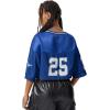 imageSOLY HUX Jersey Shirts for Women Y2k Crop Tops Streetwear Sportswear Short Sleeve TShirt Cute Football Jersey TopBlue Graphic