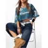 imageSOLY HUX Jersey Shirts for Women Y2k Crop Tops Streetwear Sportswear Short Sleeve TShirt Cute Football Jersey TopGreen Graphic
