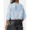 imageSOLY HUX Jersey Shirts for Women Y2k Crop Tops Streetwear Sportswear Short Sleeve TShirt Cute Football Jersey TopLight Blue 23