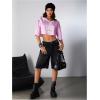 imageSOLY HUX Jersey Shirts for Women Y2k Crop Tops Streetwear Sportswear Short Sleeve TShirt Cute Football Jersey TopLight Pink
