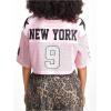 imageSOLY HUX Jersey Shirts for Women Y2k Crop Tops Streetwear Sportswear Short Sleeve TShirt Cute Football Jersey TopPink 9