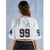 imageSOLY HUX Jersey Shirts for Women Y2k Crop Tops Streetwear Sportswear Short Sleeve TShirt Cute Football Jersey TopWhite 99