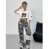 imageSOLY HUX Jersey Shirts for Women Y2k Crop Tops Streetwear Sportswear Short Sleeve TShirt Cute Football Jersey TopWhite Letter