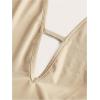 imageSOLY HUX Womens Halter Draped Front Tank Top Sexy Backless Going Out Crop Vest TopsPlain Apricot