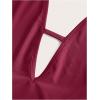 imageSOLY HUX Womens Halter Draped Front Tank Top Sexy Backless Going Out Crop Vest TopsPlain Burgundy