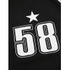 imageSOLY HUX Womens Long Sleeve Y2K Crop Tops Fitted Graphic Tees Star Number Print Going Out T Shirts Striped ShirtBlack Letter