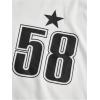imageSOLY HUX Womens Long Sleeve Y2K Crop Tops Fitted Graphic Tees Star Number Print Going Out T Shirts Striped ShirtWhite Letter