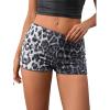 imageSOLY HUX Womens Cheetah Print Micro Shorts Leopard Y2k Mini Rave OutfitsBlack Leopard