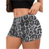 imageSOLY HUX Womens Cheetah Print Micro Shorts Leopard Y2k Mini Rave OutfitsGrey Cheetah