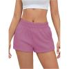 imageSOLY HUX Womens Sweat Shorts Casual Summer Elastic High Waist Running Lounge Shorts with PocketsDusty Pink