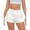 imageSOLY HUX Womens Sweat Shorts Casual Summer Elastic High Waist Running Lounge Shorts with PocketsPure Beige