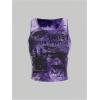imageSOLY HUX Womens Graphic Tank Tops Y2k Gothic Scoop Neck Sleeveless Tops Summer Going Out TopPurple Graphic