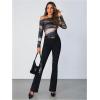 imageSOLY HUX Womens Off The Shoulder Tops Long Sleeve T Shirts Going Out Tops Casual Trendy Ruched Slim Fitted TeesBrown Multi