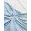 imageSOLY HUX Womens Tube Top Twist Split Hem Strapless Sleeveless Asymmetrical Going Out Crop TopsPure Blue