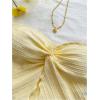 imageSOLY HUX Womens Tube Top Twist Split Hem Strapless Sleeveless Asymmetrical Going Out Crop TopsPure Yellow