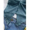 imageSOLY HUX Womens Tube Top Twist Split Hem Strapless Sleeveless Asymmetrical Going Out Crop TopsSolid Blue