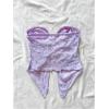 imageSOLY HUX Womens Tube Top Twist Split Hem Strapless Sleeveless Asymmetrical Going Out Crop TopsSolid Dusty Purple