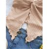 imageSOLY HUX Womens Tube Top Twist Split Hem Strapless Sleeveless Asymmetrical Going Out Crop TopsSolid Light Pink