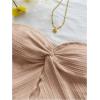imageSOLY HUX Womens Tube Top Twist Split Hem Strapless Sleeveless Asymmetrical Going Out Crop TopsSolid Light Pink