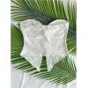 imageSOLY HUX Womens Tube Top Twist Split Hem Strapless Sleeveless Asymmetrical Going Out Crop TopsSolid White