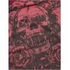 imageSOLY HUX Womens Y2k Goth Tube Crop Top Skull Print Strapless Sleeveless Bandeau TopsBurgundy Skull