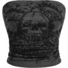 Grey Skull Print