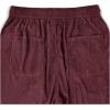 imageSOLY HUX Mens Corduroy Pants Casual Drawstring Elastic Waist Straight Leg Sweatpants with PocketsBurgundy Letter