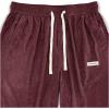 imageSOLY HUX Mens Corduroy Pants Casual Drawstring Elastic Waist Straight Leg Sweatpants with PocketsBurgundy Letter