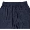 imageSOLY HUX Mens Corduroy Pants Casual Drawstring Elastic Waist Straight Leg Sweatpants with PocketsDark Blue Letter