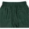 imageSOLY HUX Mens Corduroy Pants Casual Drawstring Elastic Waist Straight Leg Sweatpants with PocketsDark Green Letter