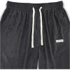 imageSOLY HUX Mens Corduroy Pants Casual Drawstring Elastic Waist Straight Leg Sweatpants with PocketsDark Grey Letter