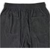 imageSOLY HUX Mens Corduroy Pants Casual Drawstring Elastic Waist Straight Leg Sweatpants with PocketsDark Grey Letter