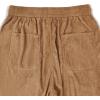 imageSOLY HUX Mens Corduroy Pants Casual Drawstring Elastic Waist Straight Leg Sweatpants with PocketsKhaki Letter