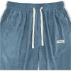 imageSOLY HUX Mens Corduroy Pants Casual Drawstring Elastic Waist Straight Leg Sweatpants with PocketsLight Blue Letter