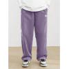 imageSOLY HUX Mens Corduroy Pants Casual Drawstring Elastic Waist Straight Leg Sweatpants with PocketsPurple Letter