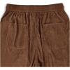imageSOLY HUX Mens Corduroy Pants Casual Drawstring Elastic Waist Straight Leg Sweatpants with PocketsRust Brown Letter
