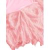 imageSOLY HUX Womens Long Bell Sleeve Tops Mesh Sweetheart Neck Going Out Crop Top Casual Asymmetrical T Shirts TeesLight Pink