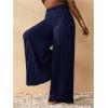 imageSOLY HUX Womens Wide Leg Palazzo Pleated Pants High Waisted Flowy Loose Dressy Casual Long TrousersDark Blue