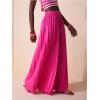 imageSOLY HUX Womens Wide Leg Palazzo Pleated Pants High Waisted Flowy Loose Dressy Casual Long TrousersHot Pink